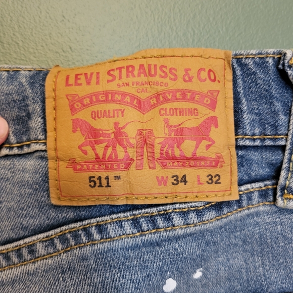 Levi's 511 Slim Fif Jeans Size 34 x 32 - Picture 2 of 4